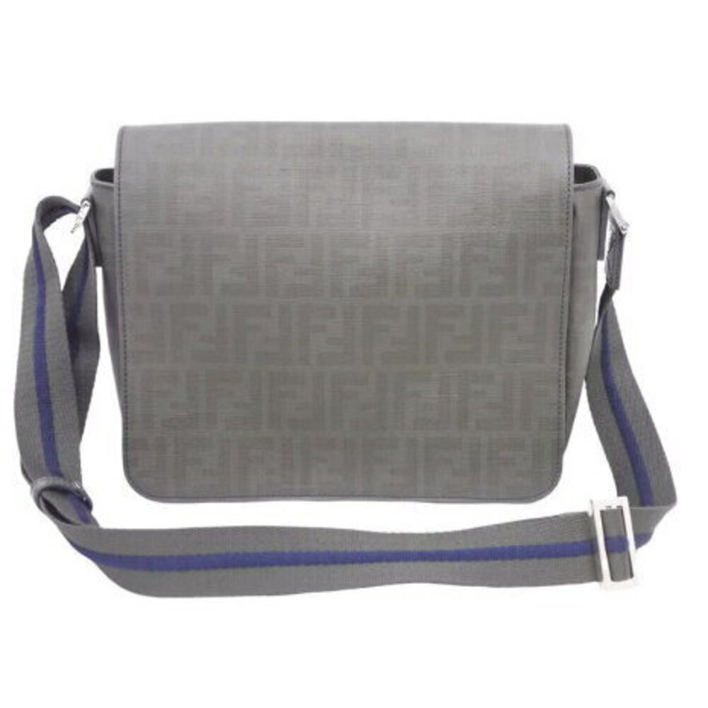 FENDI Shoulder Bag Crossbody Zucca Khaki Green Navy Blue